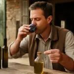 Degustazione di olio extravergine in azienda agricola: il gesto che rivela subito la qualità migliore