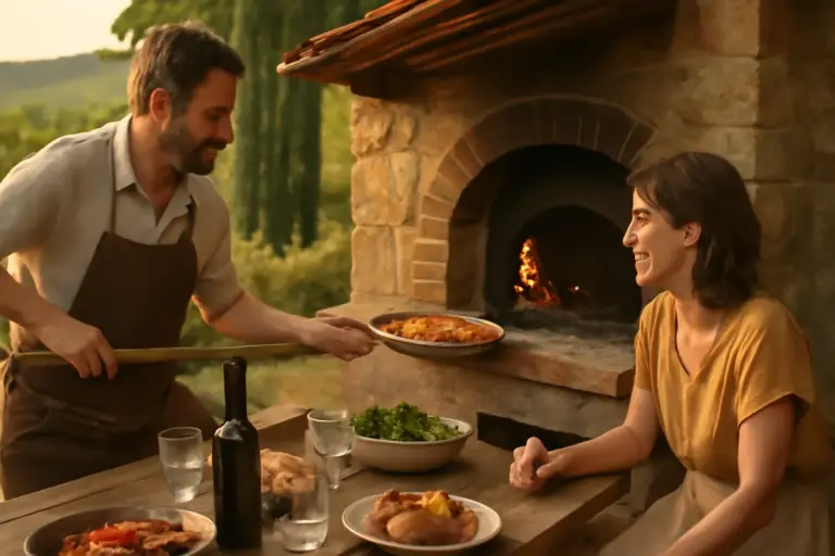 Agriturismo con forno a legna per gli ospiti: il piacere di cucinare e cenare come una volta