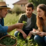Scoprire le erbe selvatiche commestibili guidati dagli agricoltori locali: il valore che aggiunge gusto al tuo soggiorno