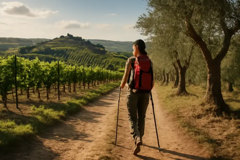 Escursioni tra vigneti e uliveti: il percorso rurale per camminatori che offre panorami esclusivi