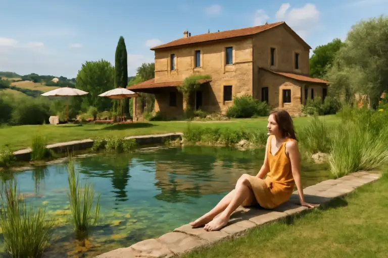 Agriturismo con piscina naturale: il dettaglio ecologico che rende unica una vacanza estiva